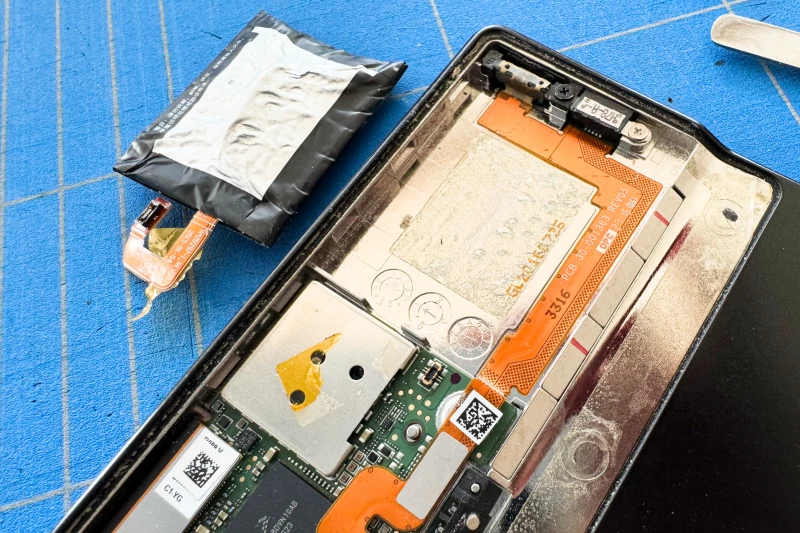 Original battery removed