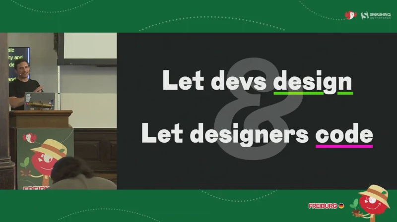 Let devs design and let designers code