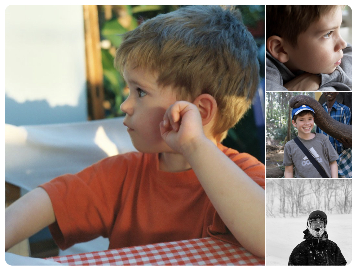 Photos of Mathias over the years