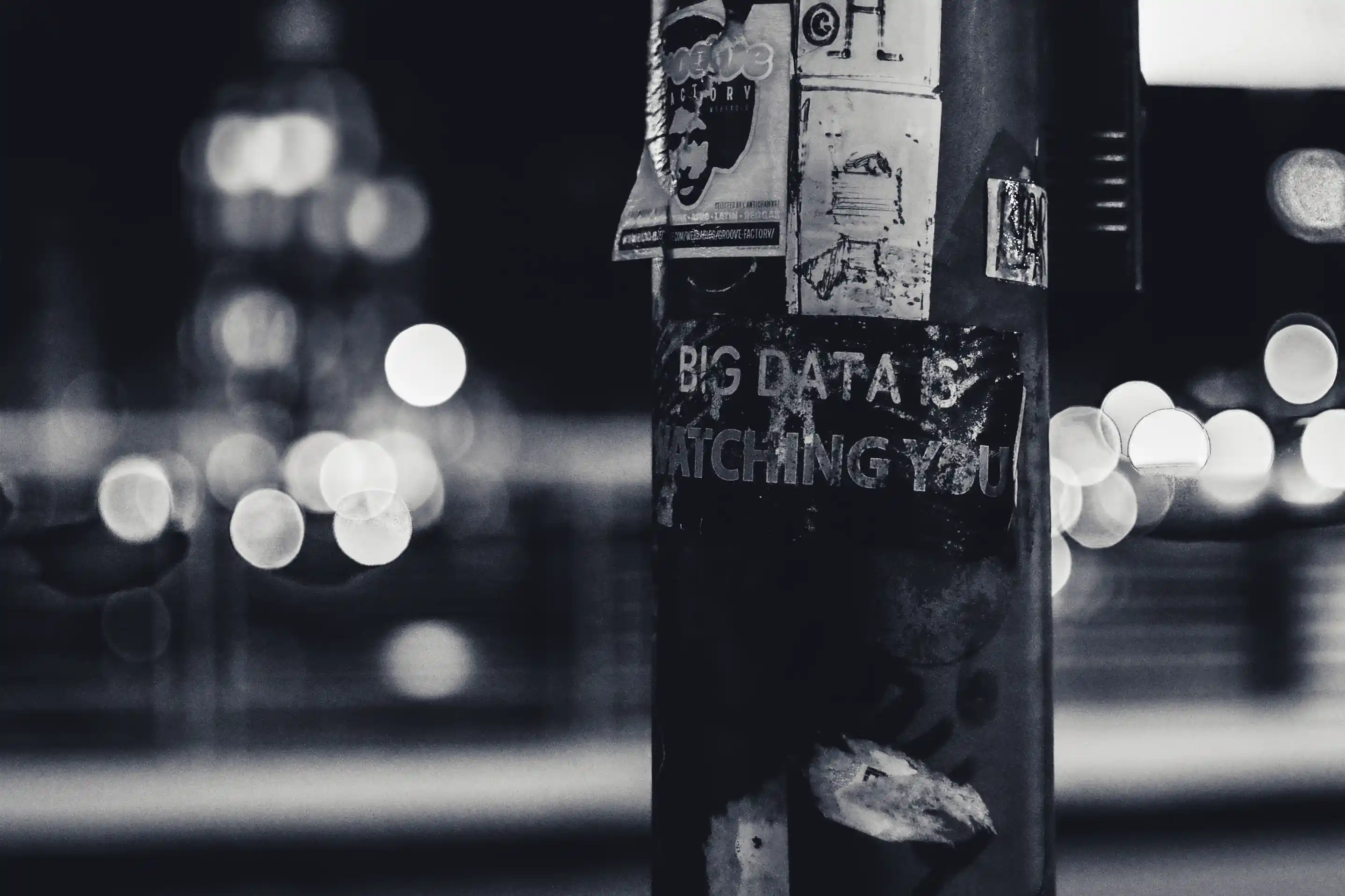Telegraph pole with the words Big Data written on it. Photo by ev on Unsplash.