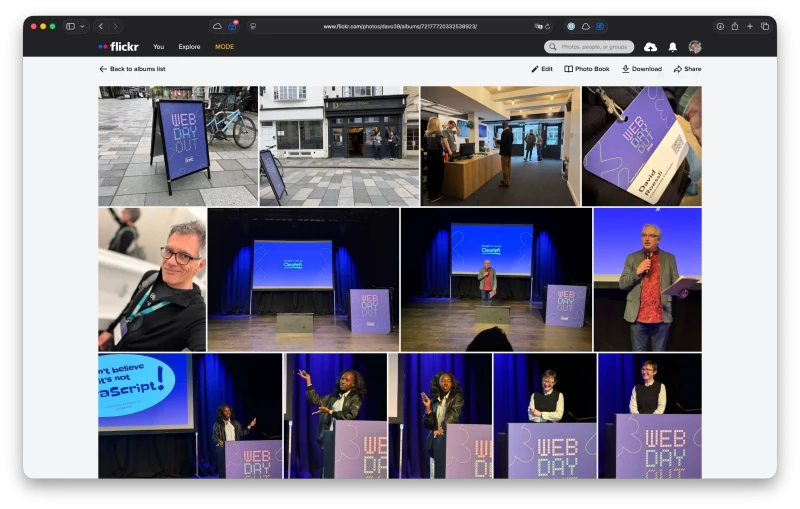 Web Day Out Flickr album screenshot